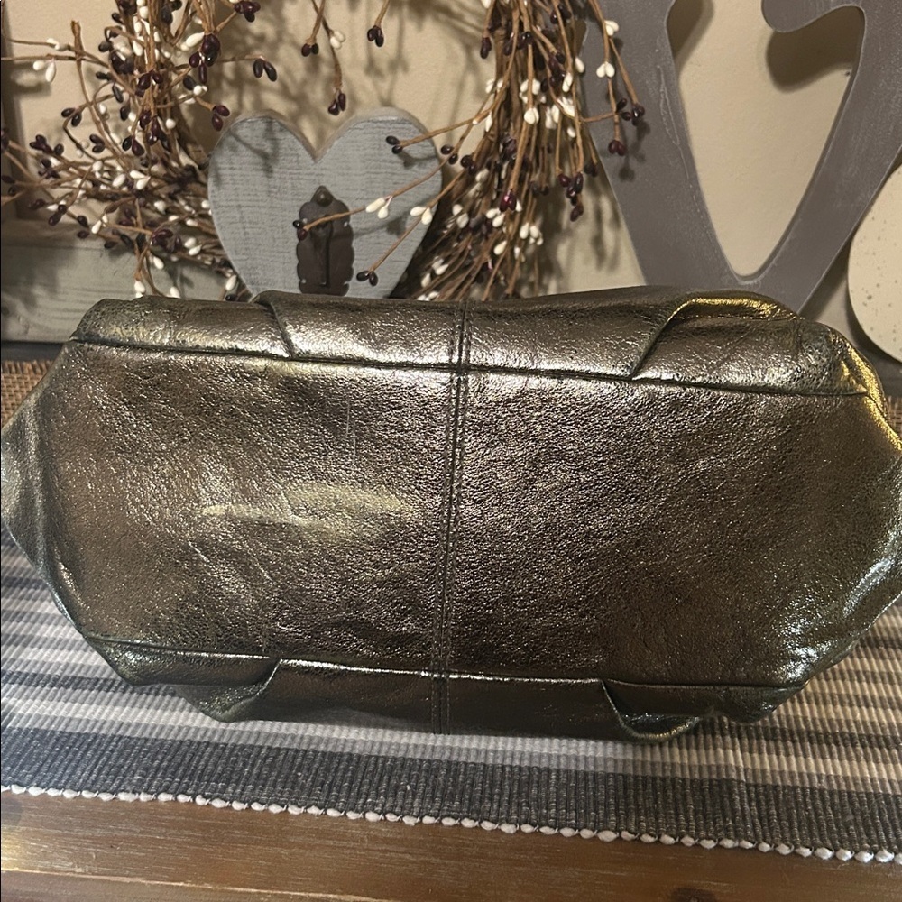 Coach Brooke Shimmering Gold Shoulder Bag - Picture 8 of 13